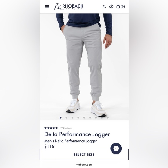 NWT- Rhoback Joggers - Picture 1 of 5